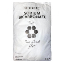 Hexeal Sodium Bicarbonate 25kg – 25kg Bag of Food Grade, Fine Powder, E500