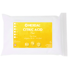 Hexeal Citric Acid 2kg – 2kg Bag of Food Grade Anhydrous Fine Citric