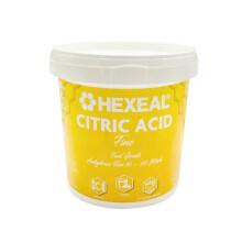 Hexeal Citric Acid 1kg Bucket - Food Grade Anhydrous Fine Citric Acid (CIT001KGBK)