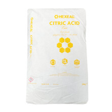 Hexeal Citric Acid 25kg – 25kg Bag of Food Grade Anhydrous Fine Citric