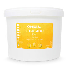 Hexeal Citric Acid 10kg – 10kg Bucket of Food Grade Anhydrous Fine Citric