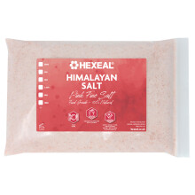 Hexeal Himalayan Pink Salt 2kg – 2kg Bag of 100% Natural Fine Food Grade Salt