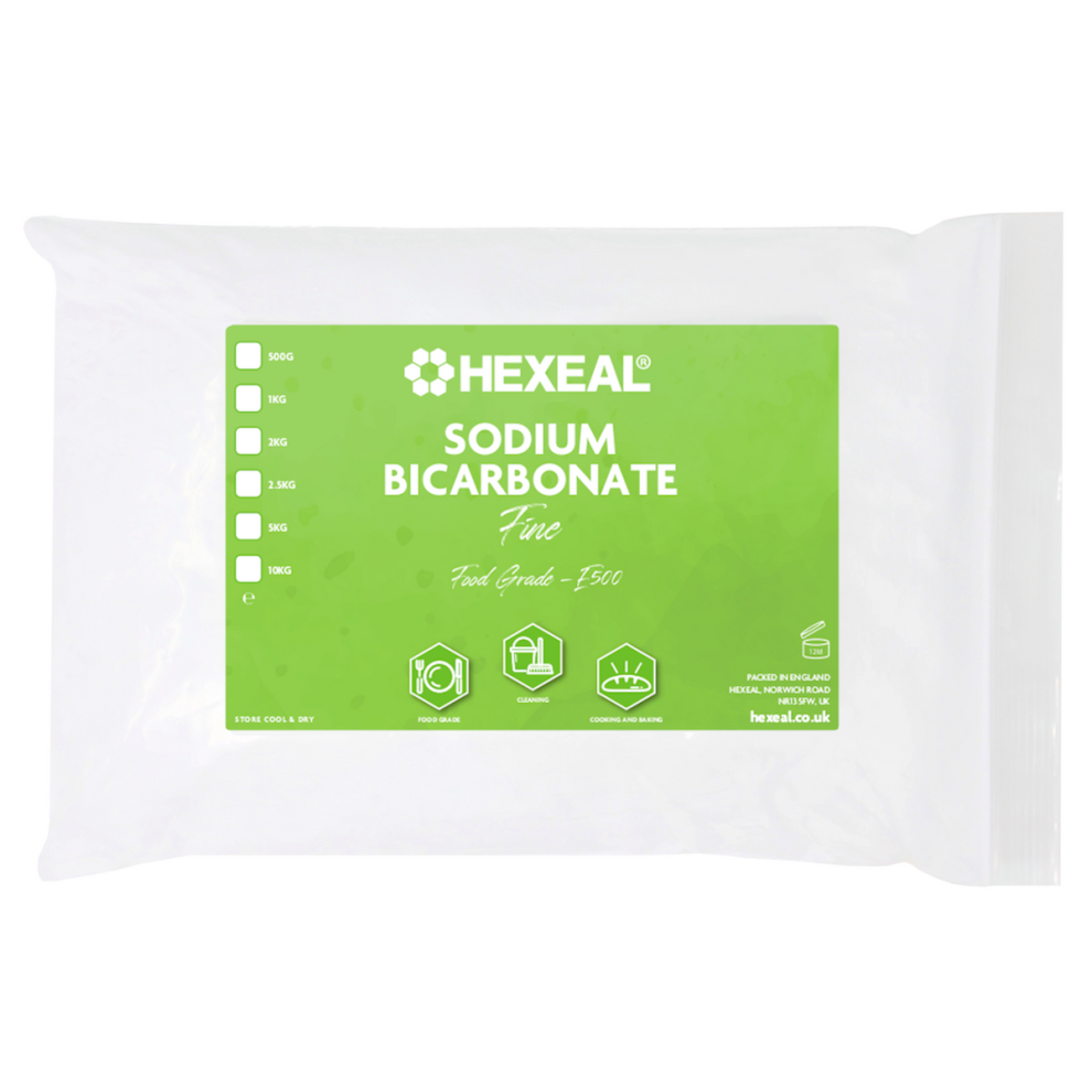 Hexeal Sodium Bicarbonate 2kg 2kg Bag of Food Grade Fine Powder E510