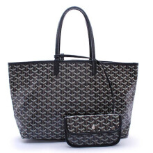 (Black) Women's Pu Leather Tote Bag Portable Large Capacity Shoulder Bag Waterproof Beach Pocket