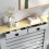 Homcom HOMCOM Radiator Cover with Drawer, Horizontal Slat, 111cm, Grey 9
