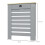 Homcom HOMCOM Radiator Cover with Drawer, Horizontal Slat, 78cm, Grey 7