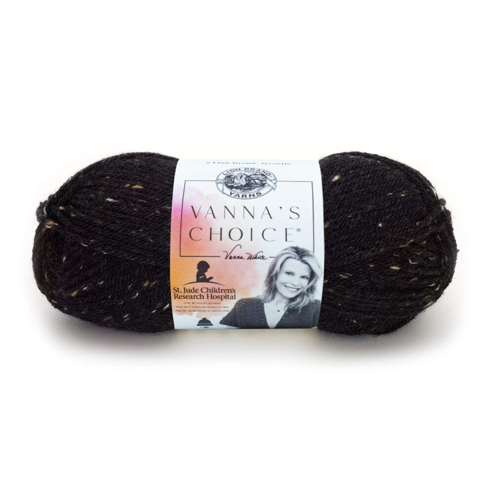 Lion Brand Yarn 860-406 Vanna's Choice Yarn  Obsidian