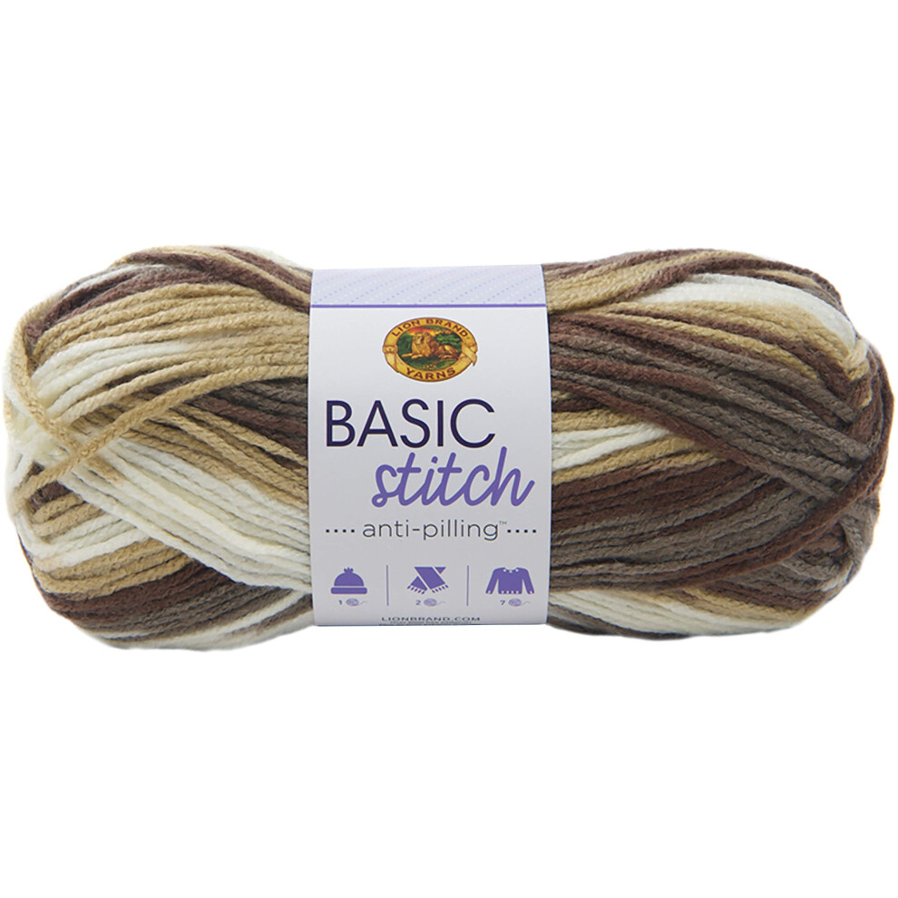 LION BRAND YARN COMPANY Yarn Basic Stitch  Precious Stone