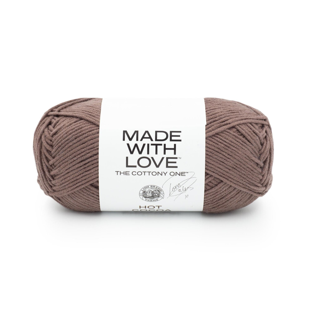 Lion Brand Yarn Tom Daley-The Cottony One Yarn  1 Pack  Hot Cocoa