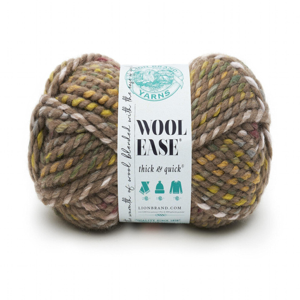 Lion Brand Yarn Wool-Ease Thick & Quick Yarn  Soft and Bulky Yarn for