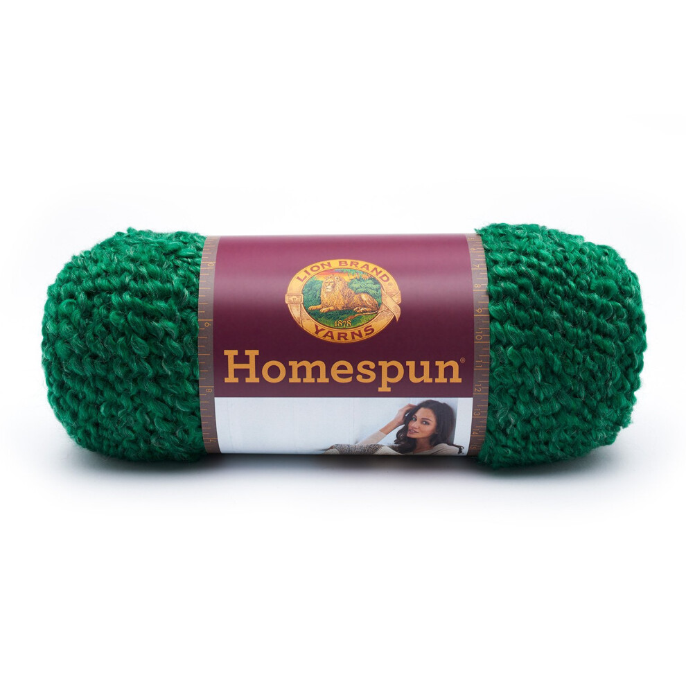 Lion Brand Yarn 790-440 Homespun Yarn  Malachite