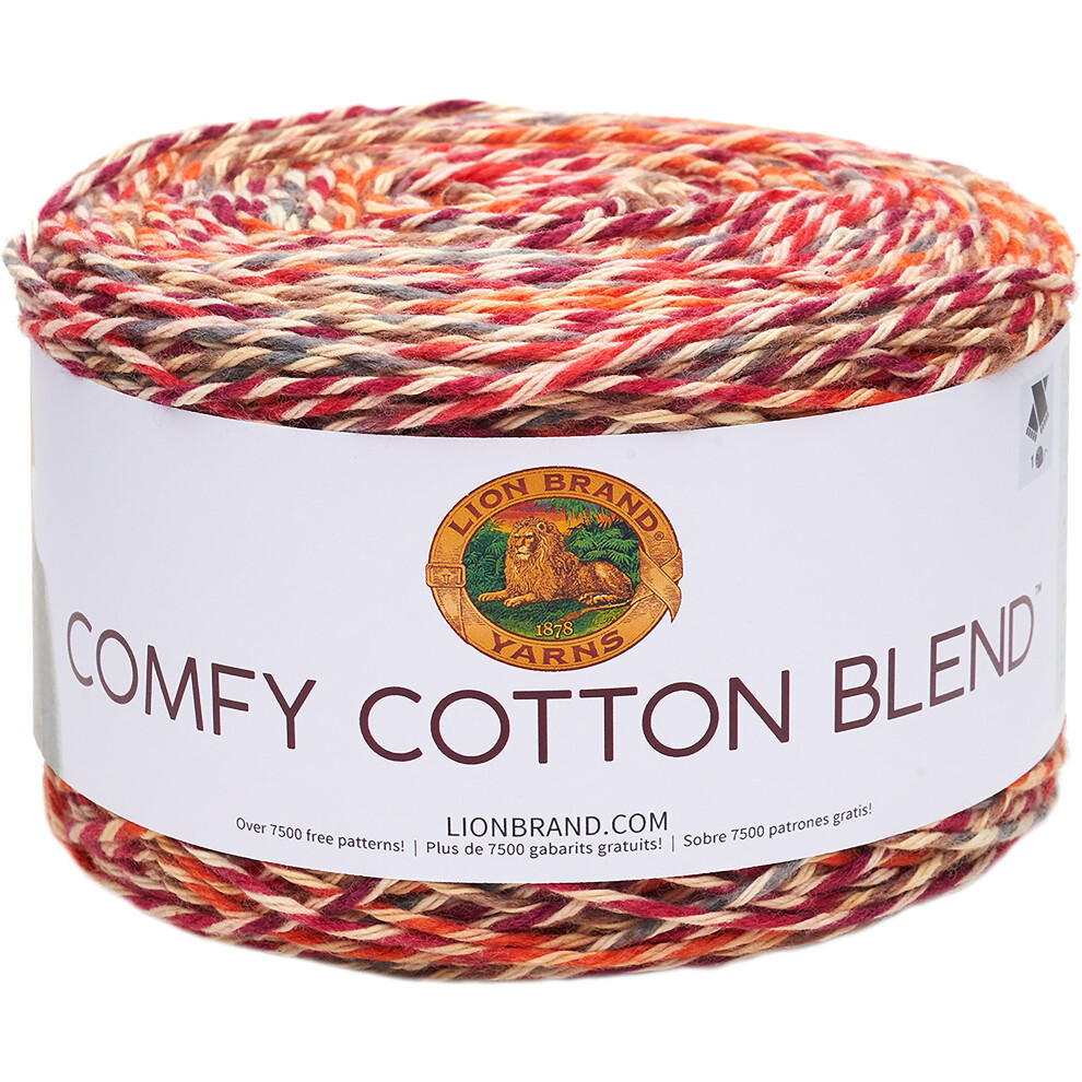 Lion Brand Yarn Comfy Cotton Blend Yarn  Enchanting Embe