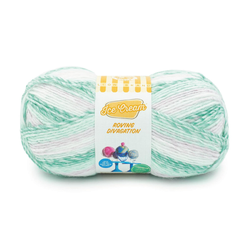 Lion Brand Yarn Ice Cream Roving Stripes Yarn  Chuckles