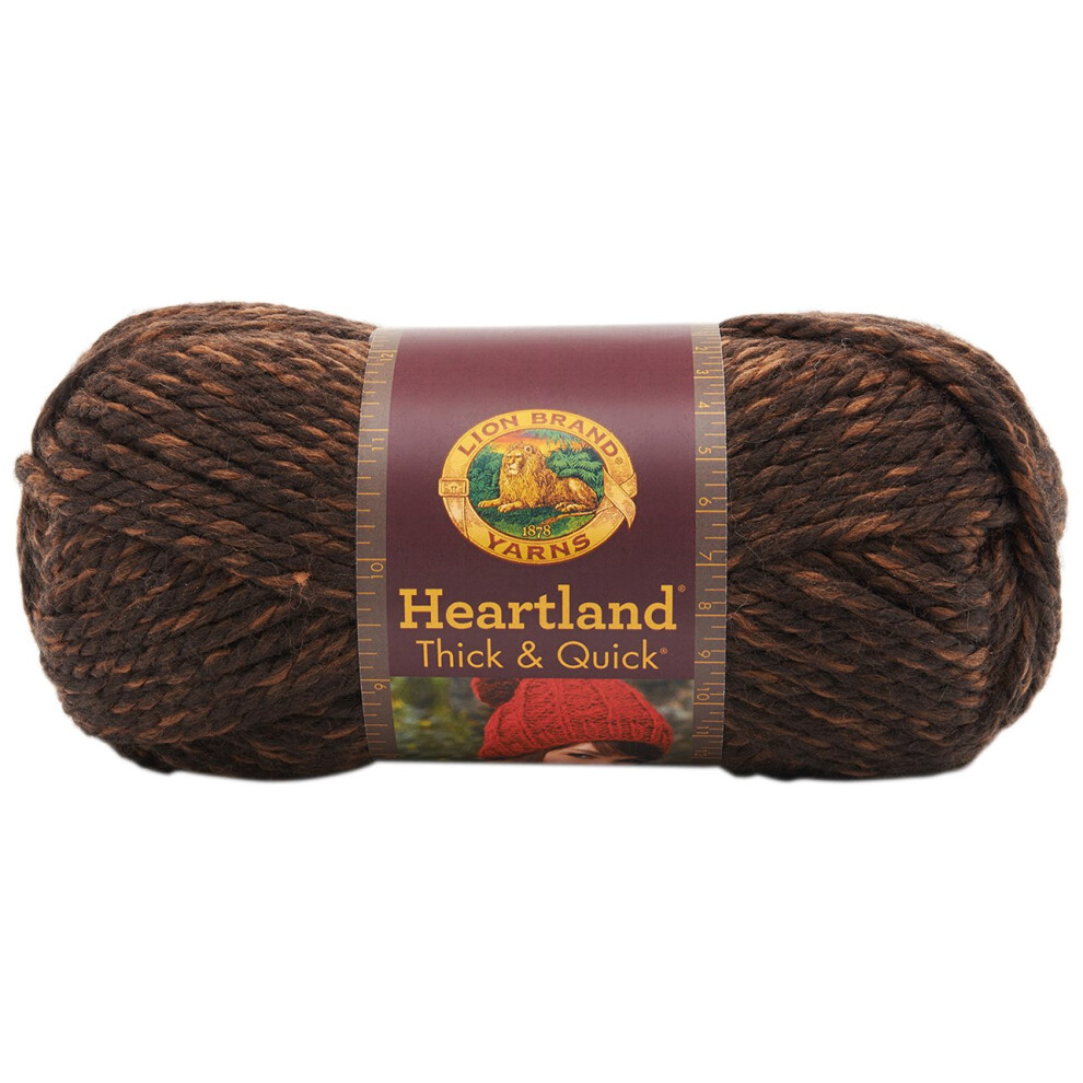 Lion Brand Yarn 137-126 Heartland Thick and Quick Yarn  Sequoia