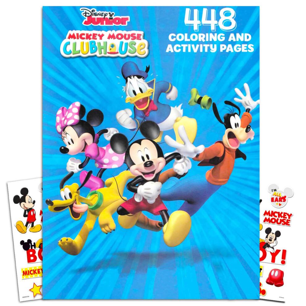 Disney Mickey Mouse Gigantic Coloring Book Bundle with Stickers  Puzzl