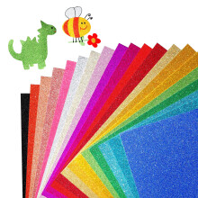 XXINMOH 40 vellen glitterkarton 20 kleuren premium karton voor Cricut ambachten en doe-het-zelf-projecten 8,5 x 11 inch glitterpapier voor het maken