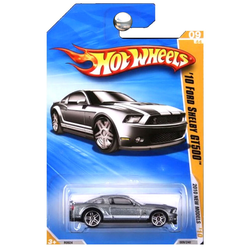 Hot Wheels 2010 New Models Ford Mustang Shelby GT500 GT-500 Grey Silve