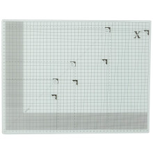 docrafts XCUT A3 Light green Square Tempered Glass Cutting Mat