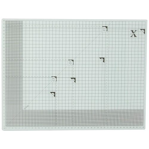 docrafts XCUT A3 Light green Square Tempered Glass Cutting Mat