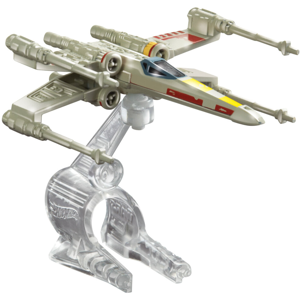 Hot Wheels Star Wars Starship X-Wing Skywalker Vehicle  Red