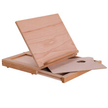 U.S. Art Supply Cancun Solides Holz Adjustable Tisch-Easel - Robuste Beechwood Mal-, Zeichen- und Skizzenplatte