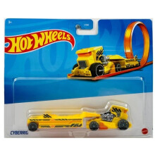 (Cyberrig) Hot Wheels Track Fleet 1:64 Scale Die-cast Trucks