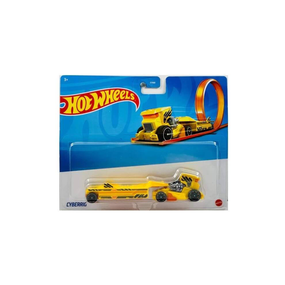 (Cyberrig) Hot Wheels Track Fleet 1:64 Scale Die-cast Trucks