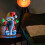 Snow Time 40cm Infinity Christmas Santa with Metal Base and Multi-Coloured LEDs 2