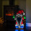 Snow Time 40cm Infinity Christmas Santa with Metal Base and Multi-Coloured LEDs 4