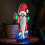 Snow Time 40cm Infinity Christmas Santa with Metal Base and Multi-Coloured LEDs 5