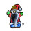 Snow Time 40cm Infinity Christmas Santa with Metal Base and Multi-Coloured LEDs 8