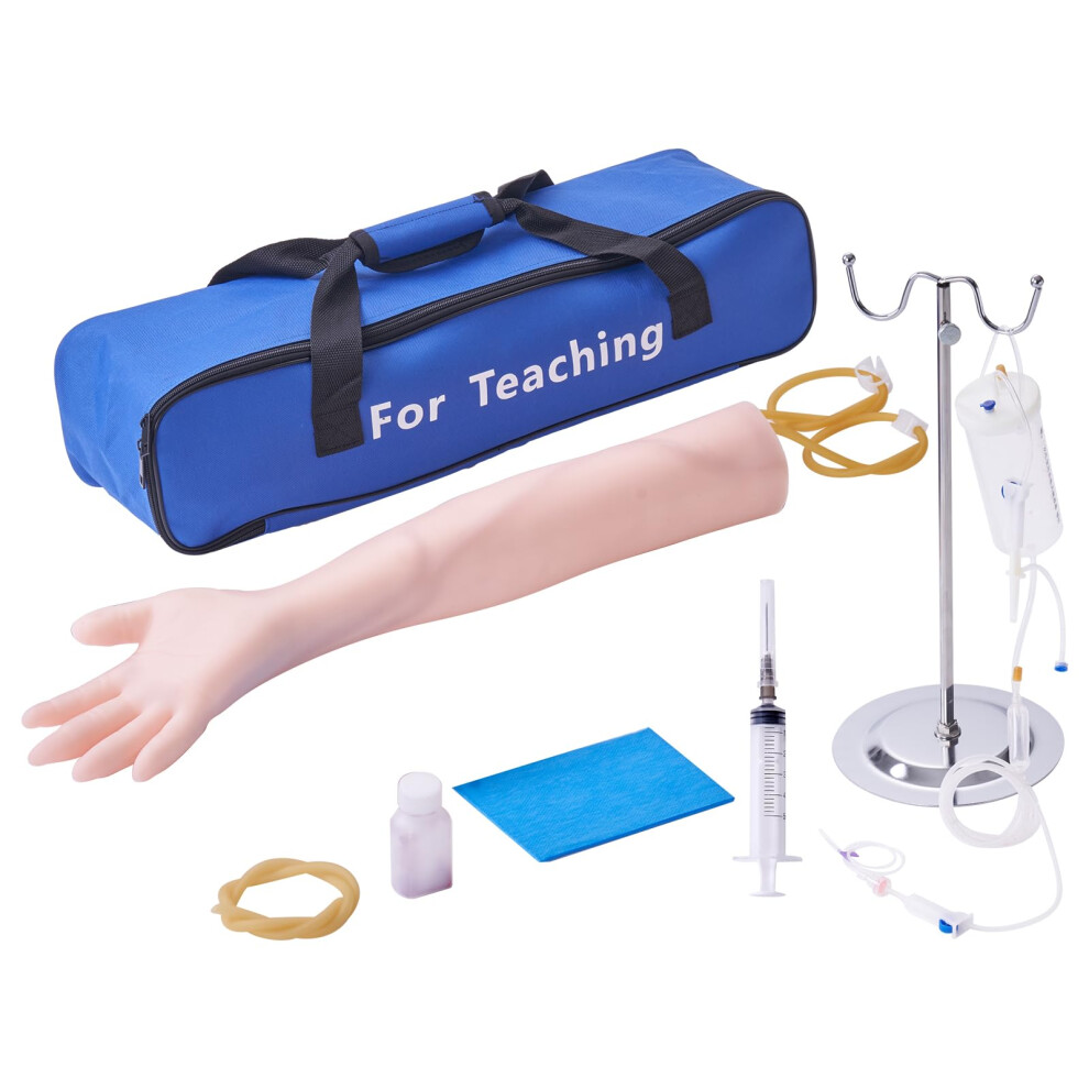 VEVOR Intravenous Practice Arm Kit Made of PVC Latex Material Phleboto