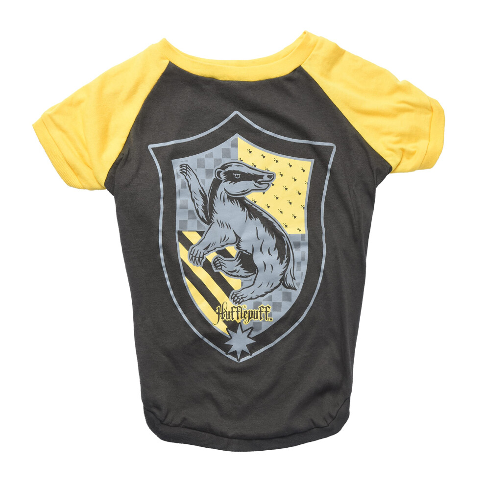 Harry Potter Hufflepuff Pet T-Shirt in Size Medium| Medium Dog T-Shirt