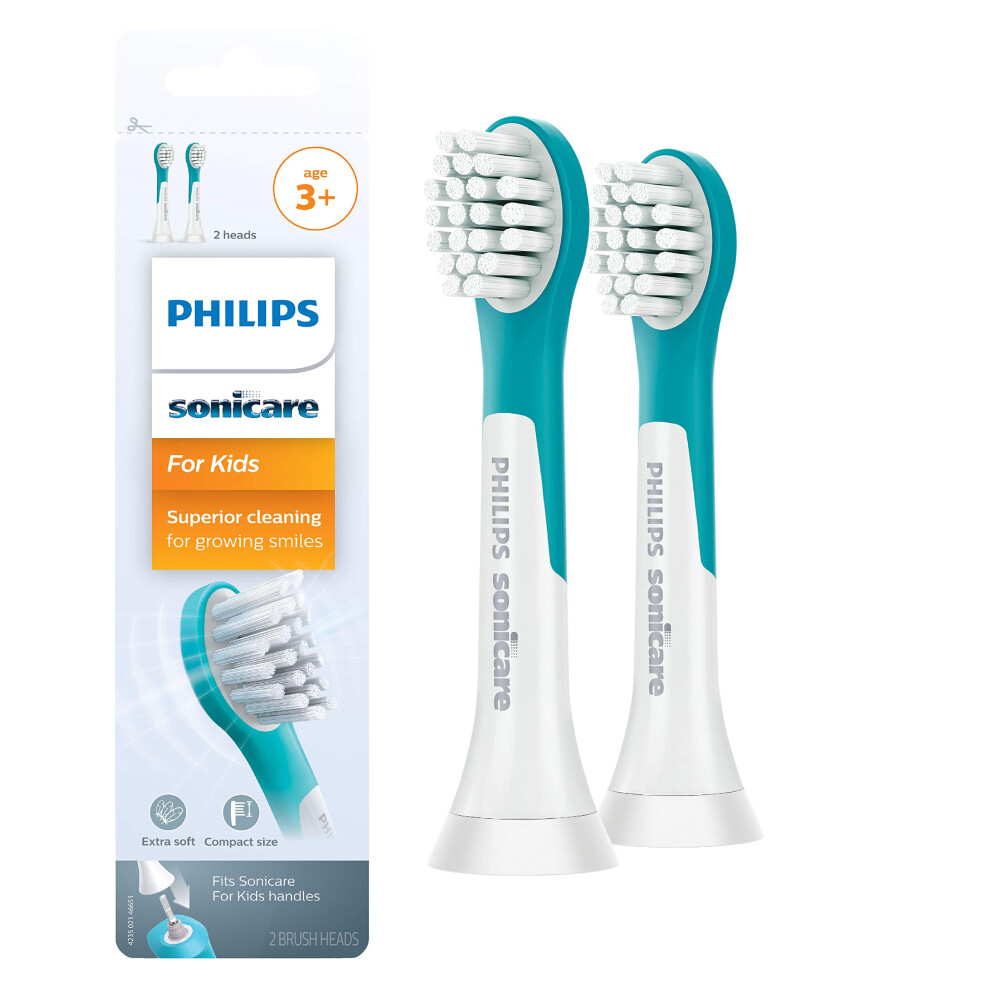 Philips Sonicare for Kids 3+ Genuine Replacement Toothbrush Heads  2 B