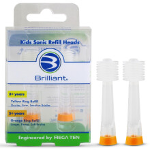 Baby Buddy, Brilliant, Kinder-Schallersatzköpfe, 5+ Jahre, Orange, 2 Ersatzköpfe