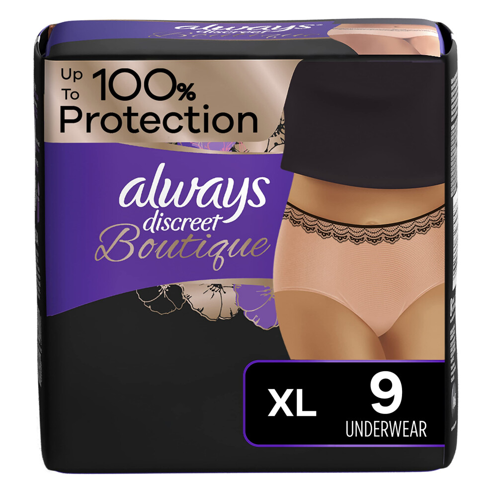 Always Discreet Boutique Incontinence Underwear Maximum Protection XL