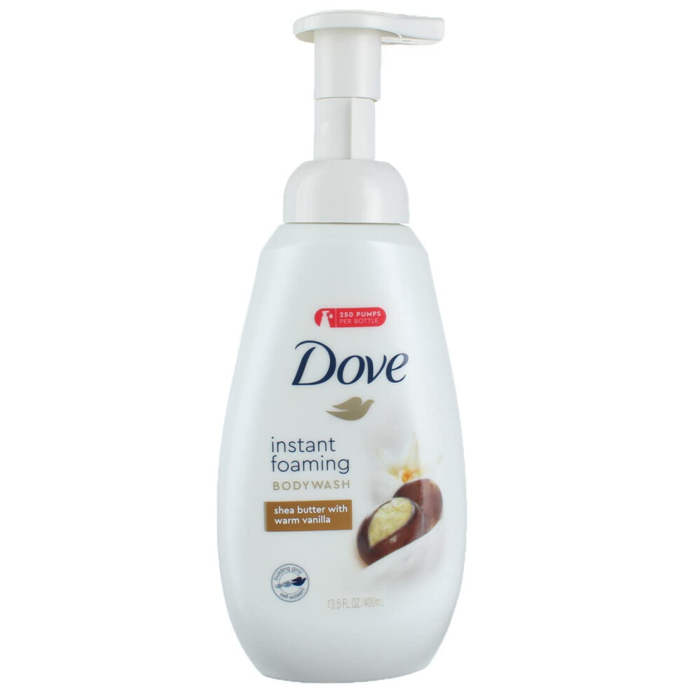 Dove Shower Foam Shea Butter With Warm Vanilla Foaming Body Wash  13.5