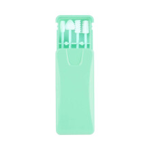 Rnker Återanvändbara Svabbar Silikon Cotton Swabs Grov Friktion Q-Tip för Öronrengöring, Kärleksformad Q-Tip för Makeup