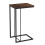 URBN Living (Rustic Brown) C Shaped Side End Table Coffee Snack Living Room Bedside Under Sofa Metal Frame 3