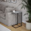 URBN Living (Grey) C Shaped Side End Table Coffee Snack Living Room Bedside Under Sofa Metal Frame 1