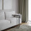 URBN Living (Grey) C Shaped Side End Table Coffee Snack Living Room Bedside Under Sofa Metal Frame 4