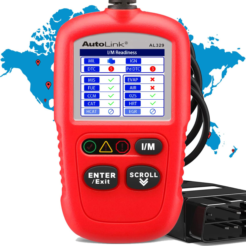 Autel AutoLink AL329(Upgraded Ver. of AL319/MS309) Code Reader with Au