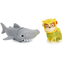 Paw Patrol Aqua Pups Rubble and Hammerhead Action Figures Set Kids T