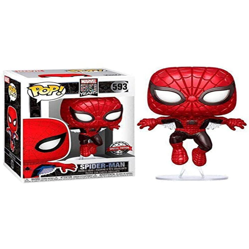 Funko POP! Marvel 80 Years # 593 - First Appearance Spider-Man [Metall