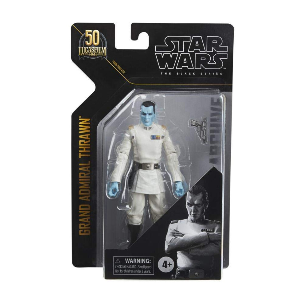 STAR WARS The Black Series Archive Grand Admiral Thrawn Toy 6-Inch-Sca