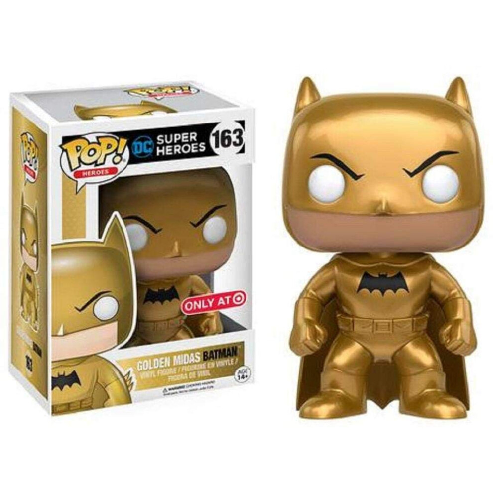 POP! Funko DC Super Heroes Golden Midas Batman Exclusive #163