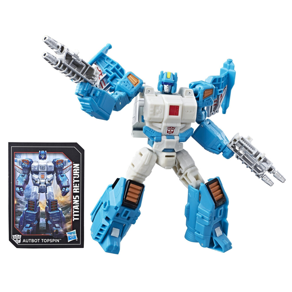 Transformers Generations Titans Return Deluxe Autobot Topspin and Free