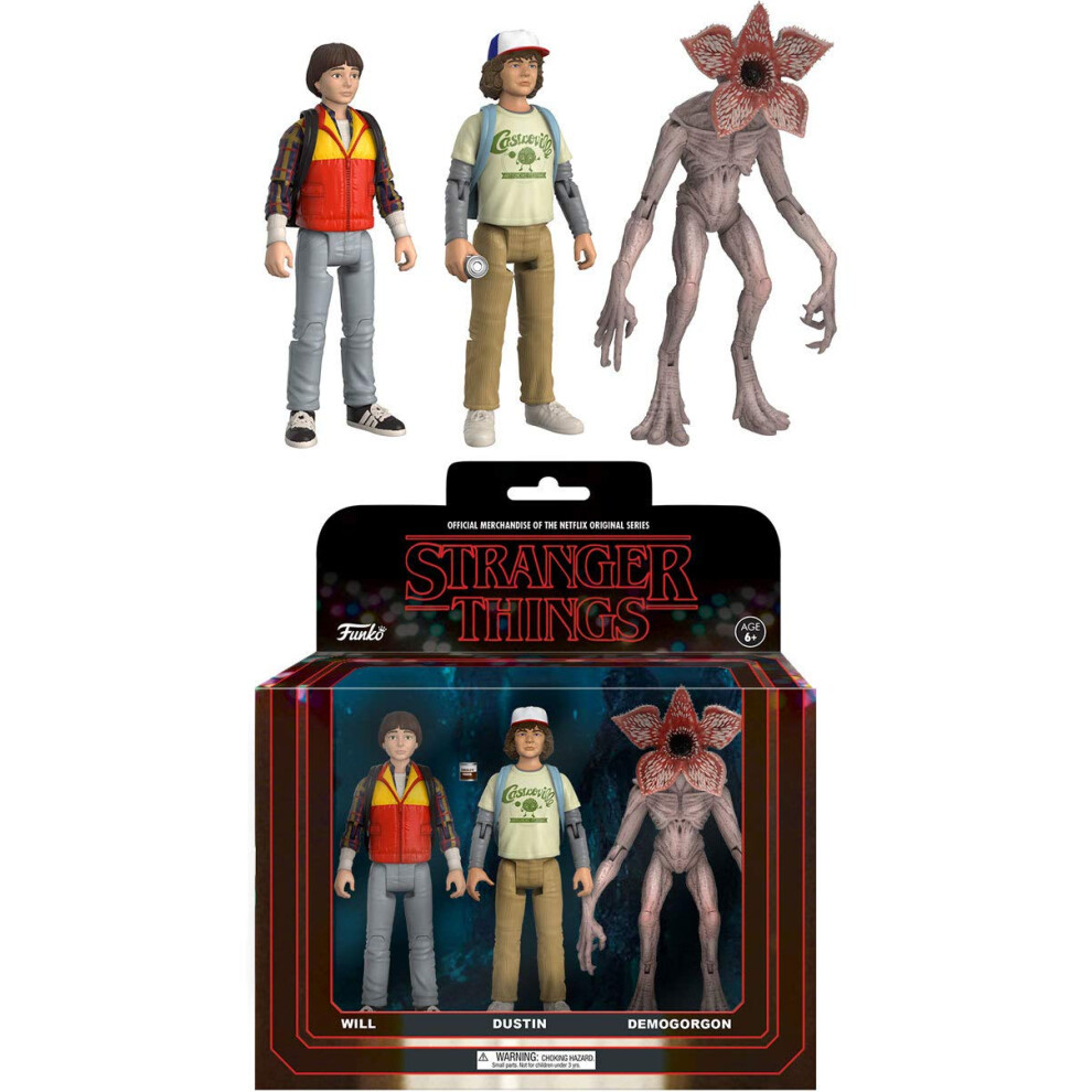 Funko Action Figure: Stranger Things 3 Pack - Pack 2  Will  Dustin  an