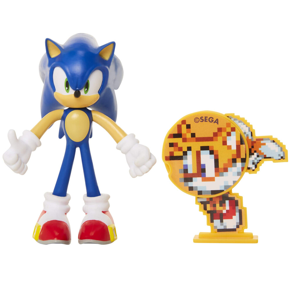 Sonic The Hedgehog Collectible Sonic 4"" Bendable Flexible Action Figu