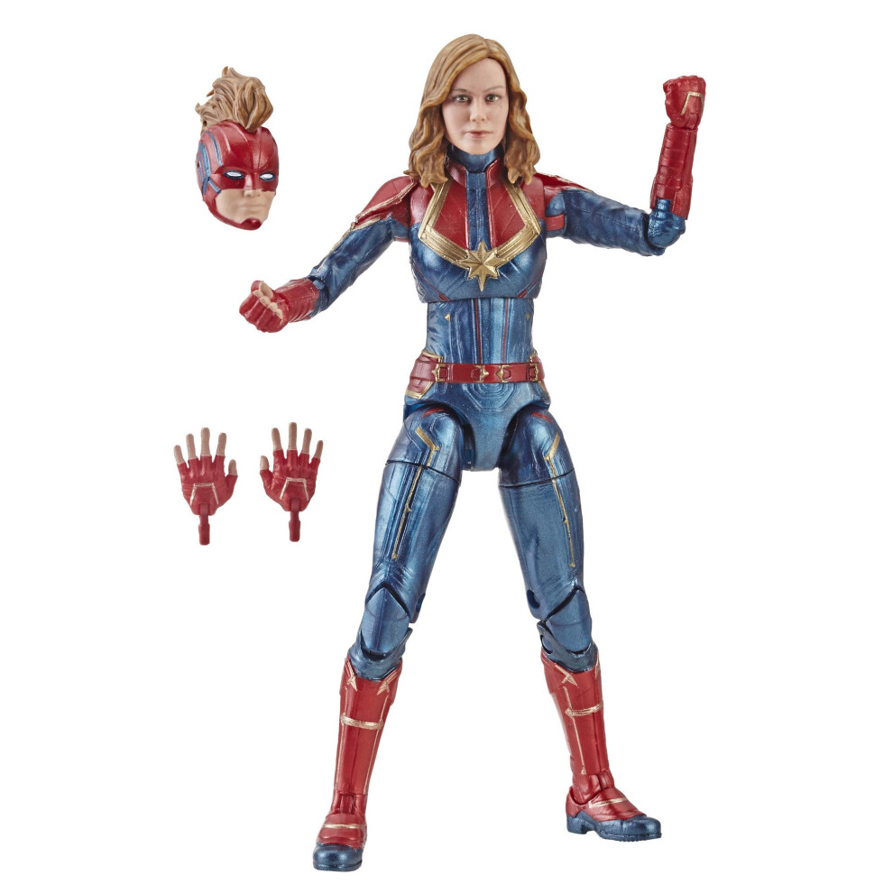 Marvel Captain Marvel 6-inch Legends Captain in Costume Figure for Col